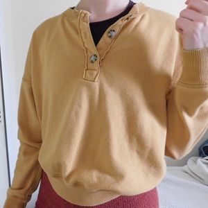 American Eagle Mustard Yellow Sweater
